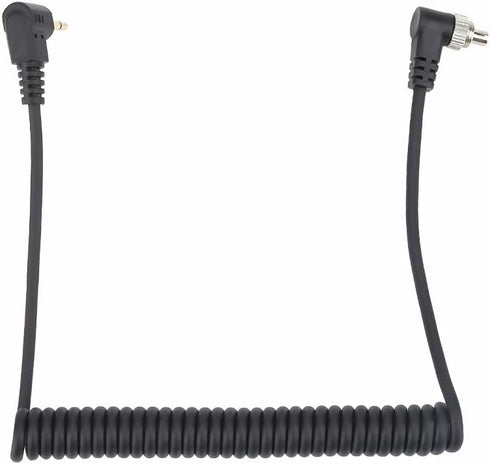 2.5mm to Male Flash PC Sync Cable for Linking Various Cameras and Flash Triggers