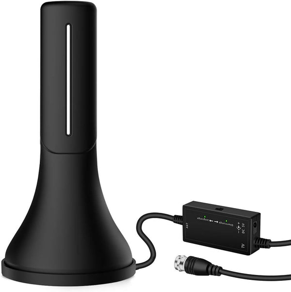HDTV Antenna - Portable Indoor Digital Antenna, 120 Mile Long Range with Amplifier Signal Booster for Local TV