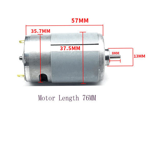 priaolker 550 12V-24V 11000RPM Ball Bearing Motor High Torque High Power High Speed Motor DC for RC Boat Toy Model DIY