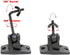 VideoSecu Universal Wall Ceiling Audio Speaker Mount for Home Theater - 4 Packs MS40B4 WN3 Speaker Bracket.