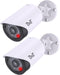 BNT Dummy Fake Security Camera with Red LED Light, Indoor/Outdoor Use for Home and Business Security (2 Pack)
