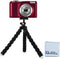 Acuvar 6.5 inch Bendable Tripod for Small Digital Cameras with eCostConnection Microfiber Cloth