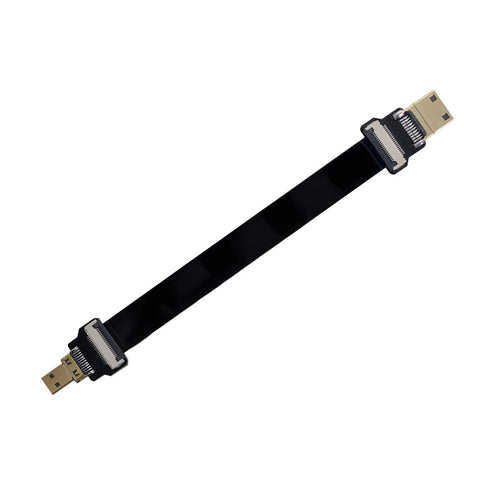 xiwai JSER-Brands Mini HDMI Male to Micro HDMI Male Extension Cable 1080P for FPV HDTV Multicopter