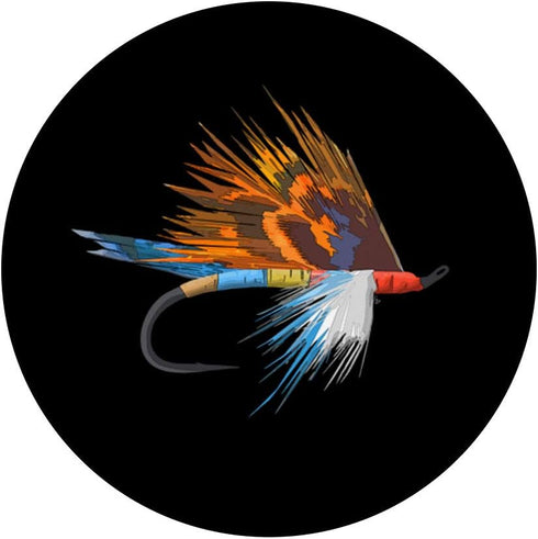 Fly Fishing Trout Fly Tie Art PopSockets Swappable PopGrip - Fisherman Fly Fish Hook Art