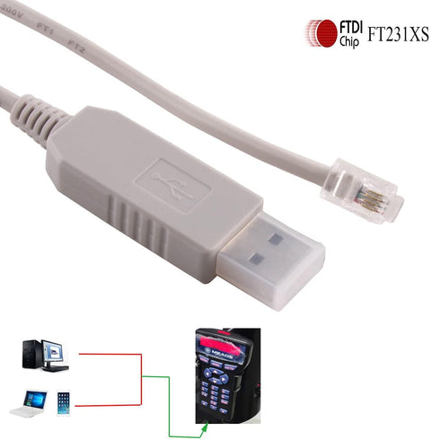 RJ9 RS232 #505 ETX127 ETX125 ETX-90 LXD75 LX80 LX90 LX65 (Length:16FT) usangreen USB to Autostar Audiostar Interface