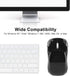Yoidesu Wireless Mouse, 2.4G High-Precision Optical Mouse with Receiver Compartment, Mini Bluetooth Mouse (Black)