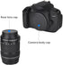 2 Pack Rear Lens Cap & Camera Body Cap Cover Kit for Canon EF EF-S Mount Cameras, EOS T7 T6 T5 T4i T5i T6i T6s