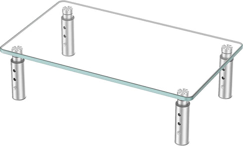 Hemudu Monitor Stand -3 Adjustable Height Monitor Riser, Computer Monitor Stand, Desktop