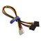 COMeap SATA Power Cable for Hikvision Video Recorder, 4 Pin to SATA