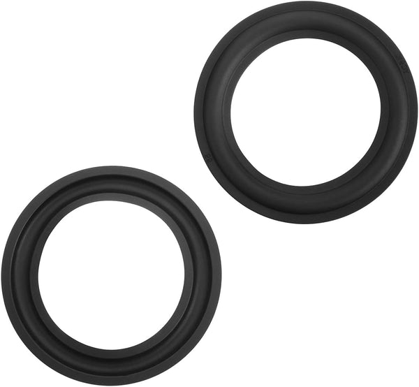 Heyiarbeit 4 Inch Speaker Rubber Edge Surround Rings, Replacement Parts for Speaker Repair or DIY (2pcs)