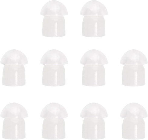 Replacement Mushroom Earbud for Motorola Kenwood Walkie Talkie, Acoustic Tube Earpiece (10 Pack)