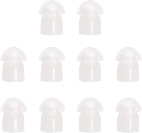 Replacement Mushroom Earbud for Motorola Kenwood Walkie Talkie, Acoustic Tube Earpiece (10 Pack)