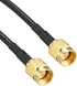 uxcell SMA Male to SMA Male Coaxial Cable - 50 ohm 3 feet RG174 (2pcs)
