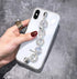 BONITEC Jesiya Clear Bracelet Case for iPhone Xs Max with 3D Glitter Sparkle Bling Strap