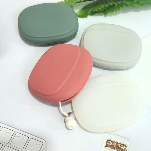 Silicone Headphone Organizer, Data Cable Storage Case, Mini Key Box, Portable Wired Headset Storage Bag