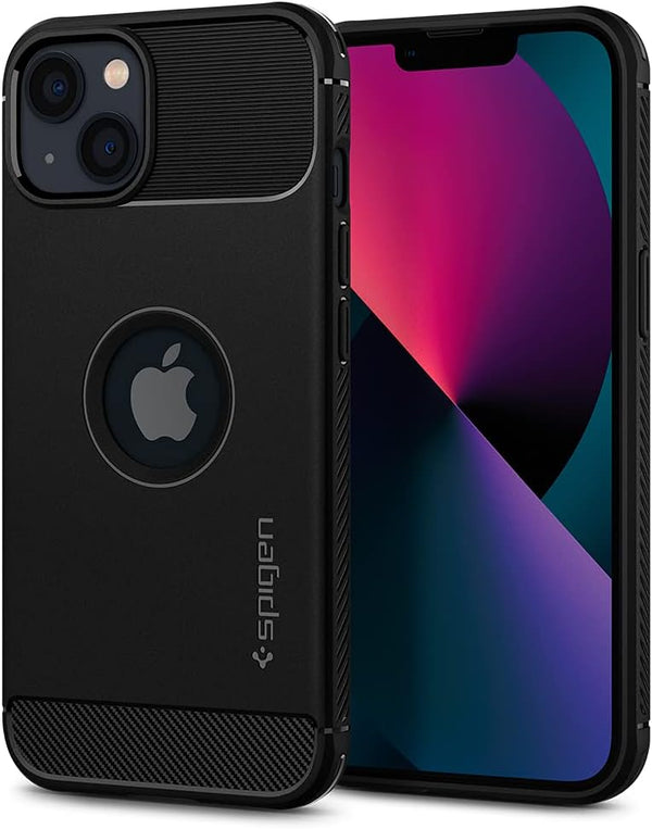 Spigen Rugged Armor Case for iPhone 13 (2021), Matte Black