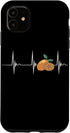 Funny Citrus Fruit Tart Kumquat Lover Heartbeat EKG Pulse Citrus Sweet Orange Lover Kumquat Case for iPhone 11
