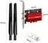 WiFi 6E AX210 PCI-E Card, BT5.2, 5400Mbps Tri-Band Wireless Network Adapter for Desktop PC, Windows 11/10