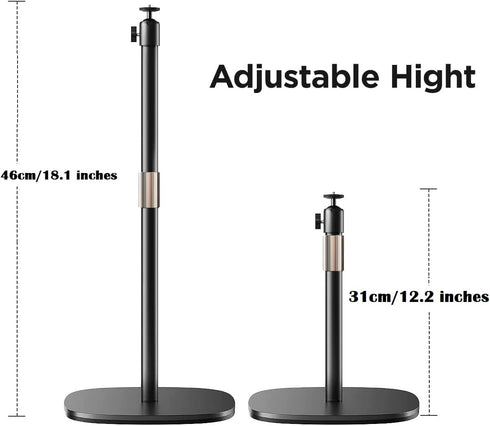 AceTaken 18-inch 2/ 1080P/Meet 2/Meet Heavy-Duty Webcam Stand, Tabletop Webcam Tripod Holder Compatible with OBSBOT