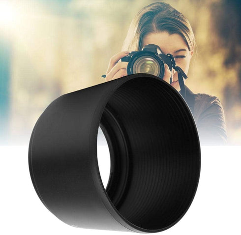 LH-61E Lens Hood, Camera Lens Hood Sun Shade Rainproof Lens Protective Replacement for Olympus 70-300mm f/4.8-6.7 Lens