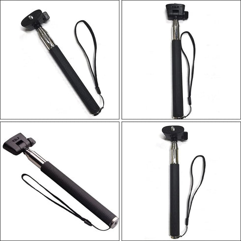 Meluvora 37 Inch 360 Portable Selfie Stick Phone Tripod Stand, Universal Rotation Extendable Selfie Stick with Rubber