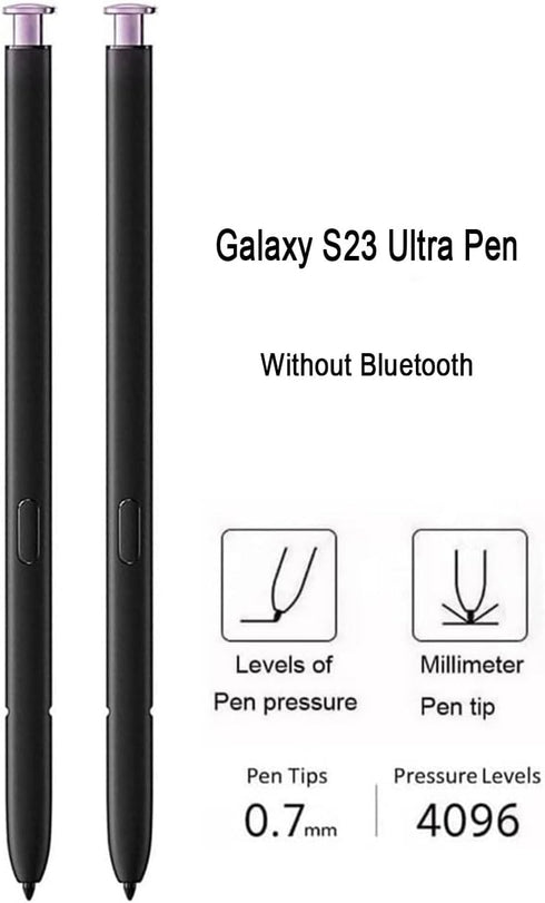 2 Pcs Galaxy S23 Ultra S Pen Replacement for Samsung Galaxy S23 Ultra 5G Touch Stylus Pen, Tips/Nibs (Lavender)