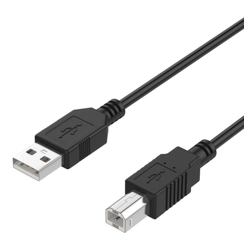 MDCGPower Black 6ft Printer USB 2.0 Cable Cord Transfer PC A to B