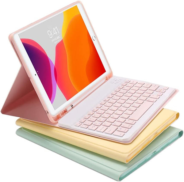 Galaxy Tab A7 10.4 inch 2020 Keyboard Case, Cute Detachable Wireless Bluetooth Keyboard Cover (SM-T500/T505/T507)
