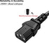 Amplifier Power Cable Cord for ION iPA76C, iPA76A, iPA76S, IPA23 Block Rocker, Portable Speaker System