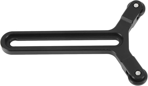 Y Bracket Lens Support with Double Wheels, Y Shaped Bracket with 71.5mm Vertical Adjustment for DIY S, SC