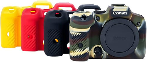 Rieibi EOS R7 Silicone Case for Canon eos r7 Digital Camera - Protective Cover - Yellow