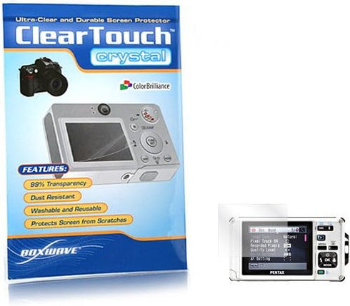 BoxWave Screen Protector for Canon PowerShot S90 - ClearTouch Crystal, HD Film Skin to Shield Against Scratches
