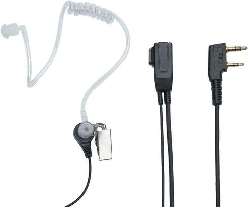 Radio Earpiece Headset with Mic PTT for Baofeng UV-5R, BF-888S, BF-F8HP, UV-82, Kenwood TK-2107, 2 Pack