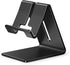 Aluminum Phone Stand for iPhone 16 15 14 13 12 11 X 8 7 6 Plus 5, Tablet, Samsung, Black