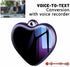 Generic 200h (8GB) Heart Pendant Voice Recorder - Storage AI-Powered Voice-to-Text Recorder with HD Noise Reduction