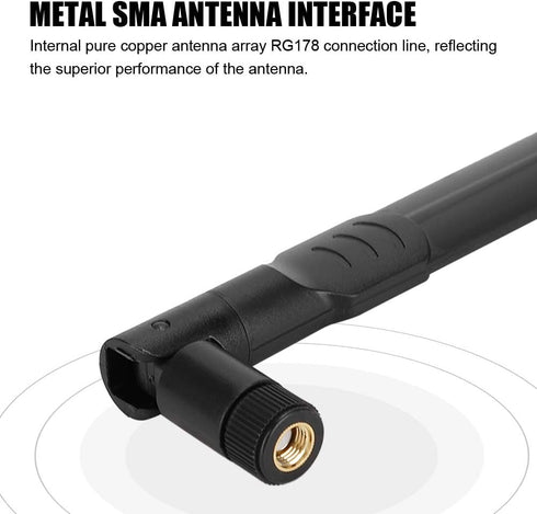 ASHATA 8dBi Dual Band Antenna - 2.4GHz 5GHz Omnidirectional for Router RTAC68U EX6200 AC15 AC68U AC88U Network Card