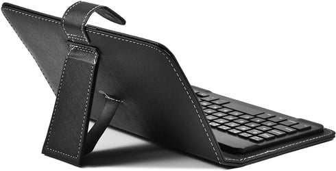 VBESTLIFE Bluetooth Keyboard Sleeve, Universal Sleeve with Stand for 4.5''-6.8'' Cellphones (Black)