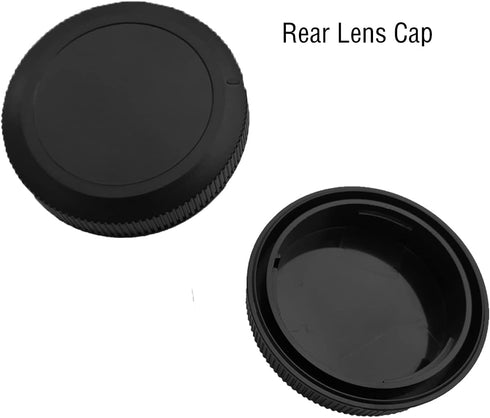 Camera Body Cap & Lens Rear Cap Cover for Canon EOS R50 R100 R10 R8 R7 R6 R5 R5C R3 R RP
