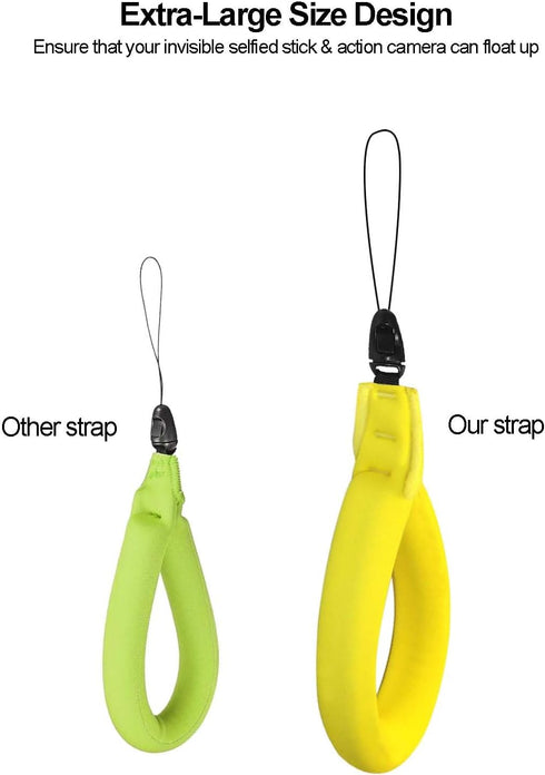 ROSEHIP (10-60) Insta360 X5/X4/X3/Ace 2 Waterproof Action Camera Float Strap for Combination of Invisible Selfie Stick