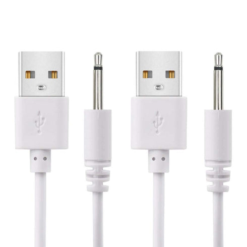 2 Pack 2.7ft USB to DC 2.5mm Fast Charger Cable - Replacement Cord Adapter (Not Barrel Jack)