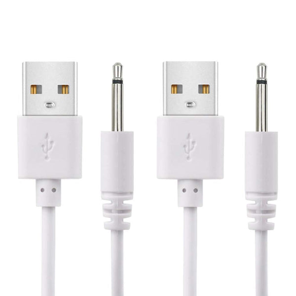 2 Pack 2.7ft USB to DC 2.5mm Fast Charger Cable - Replacement Cord Adapter (Not Barrel Jack)