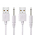 2 Pack 2.7ft USB to DC 2.5mm Fast Charger Cable - Replacement Cord Adapter (Not Barrel Jack)