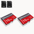 Yicunxin 2 Pack Memory Card 16GB with Adapter, High Speed TF Card, UHS-I