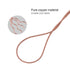 Zerone Speaker Wire Subwoofer Cable Repair, 8 Strands Braided Pure Copper Wire (1M)