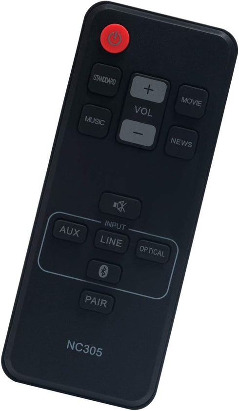 NC305 NC305UH Replacement Remote Control for Sanyo Soundbar FWSB405FS FWSB405F FWSB405FP FWSB405FA