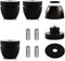 Tertullus 4 Pcs Ball Beads Speaker Isolation Feet, Audio Shock Absorber Subwoofer Isolation Pads 33×30 (Black)