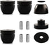 Tertullus 4 Pcs Ball Beads Speaker Isolation Feet, Audio Shock Absorber Subwoofer Isolation Pads 33×30 (Black)