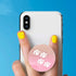 MOKKI 4 Pack Phone Grip, Cell Phone Holder for Smartphone, Finger Expanding Kickstand - Rose Gold White Marble