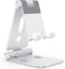 OMOTON Foldable Cell Phone Stand, C4 Portable Aluminum Holder, Adjustable Dock for iPhone 14/13/12/11 Pro Max, Samsung