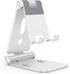 OMOTON Foldable Cell Phone Stand, C4 Portable Aluminum Holder, Adjustable Dock for iPhone 14/13/12/11 Pro Max, Samsung